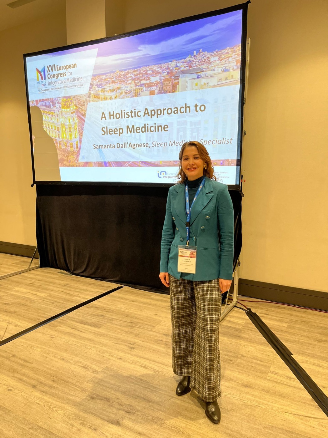 Dra. Samanta Dall'Agnese no XVI European Congress for Integrative Medicine, Madri, 2024