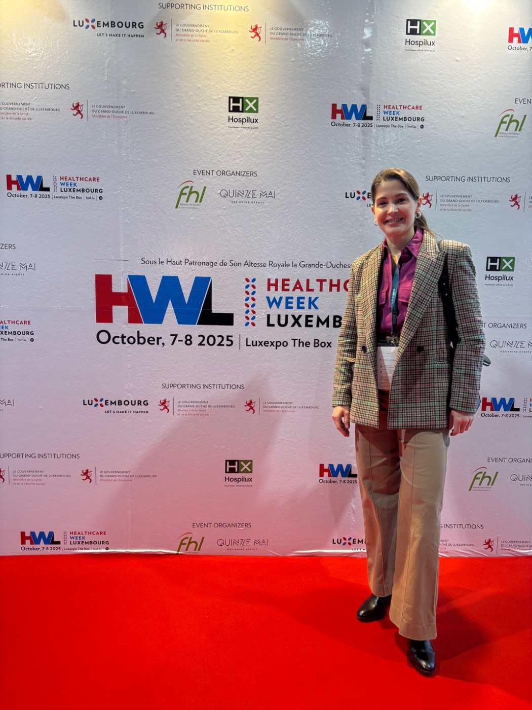 Dra. Samanta Dall'Agnese em evento internacional